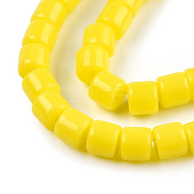 Opaque Solid Glass Bead Strands GLAA-N047-09-F03-1