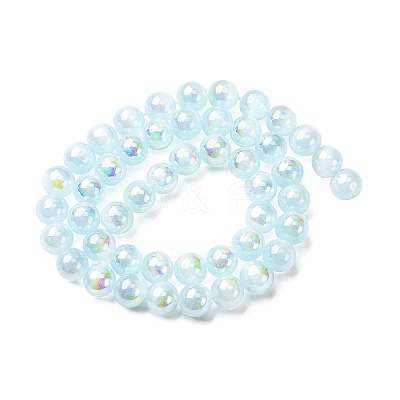 Plating Natural Selenite Beads Strands G-G120-A01-02-03-1