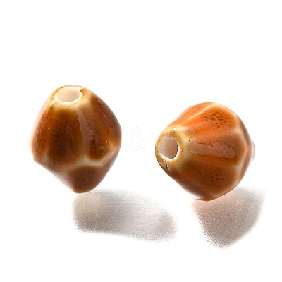 Vintage Style Glazed Ceramic Porcelain Beads PORC-H013-01-03-1