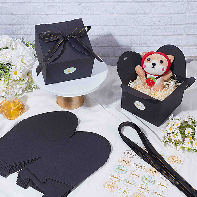 10Pcs Square Paper Storage Boxes CON-SP0001-31A-1