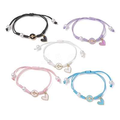 Alloy Charm Bracelets BJEW-JB13535-1