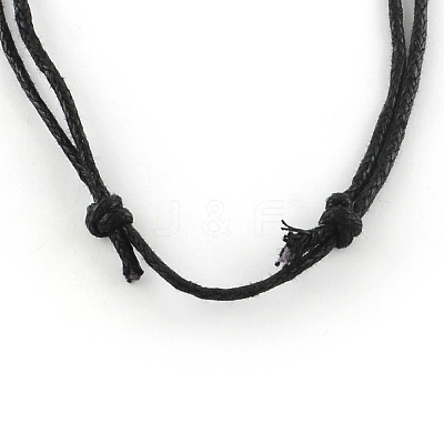 Waxed Cotton Cord Necklace Making X-NJEW-R186-03-1