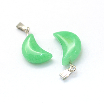 Moon Dyed Natural Malaysia Jade Pendants G-Q369-15-1