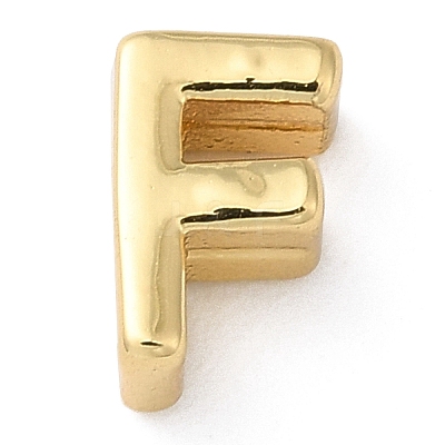 Rack Plating Brass Slide Charms KK-M254-15G-F-1