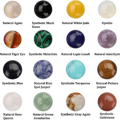 Mixed Gemstone Cabochons G-GA0001-07-1
