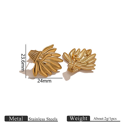 304 Stainless Steel Stud Earring Findings FS-WG336E9-10-1