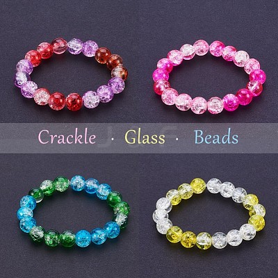 Baking Paint Crackle Glass Bead CCG-PH0002-6mm-02-1