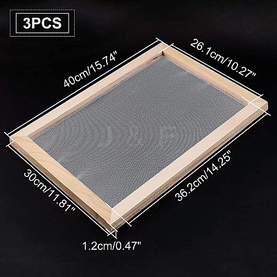 Wooden Paper Making DIY-WH0171-49E-1