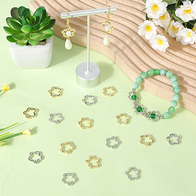 20Pcs 2 Colors Alloy Bead Frame FIND-SC0017-72-1