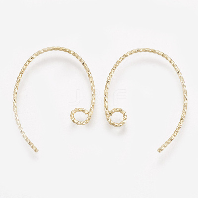 Brass Earring Hooks KK-S348-032-1