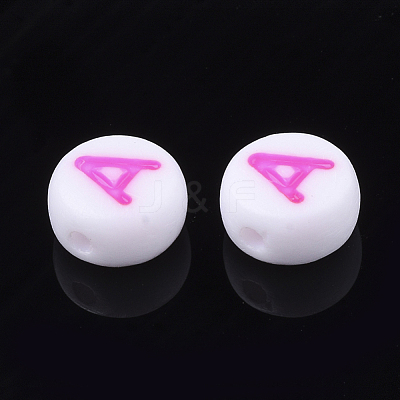 Initial Acrylic Beads OACR-E001-20A-1