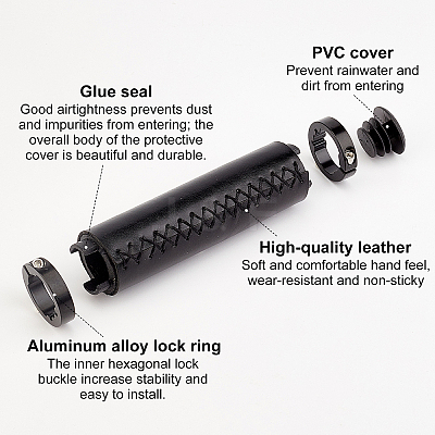 MTB Road Cycling Bicycle Handlebar Cover Grips AJEW-WH0092-12A-1