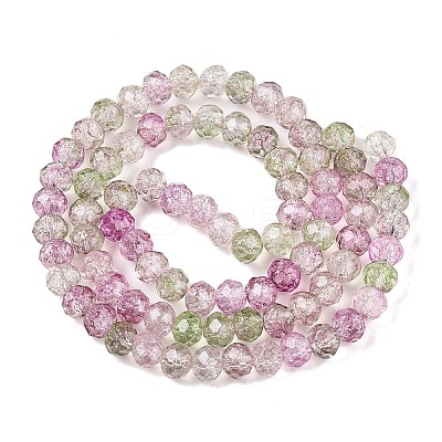 Transparent Glass Beads Strands X-GLAA-T023-6mm-A16-1