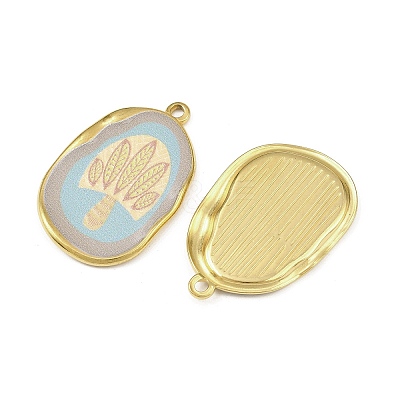 Printed 304 Stainless Steel Pendants STAS-C158-14G-02-1