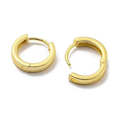 Brass Hoop Earrings EJEW-L211-08A-G-1
