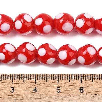 Handmade Lampwork Beads LAMP-D002-10mm-01A-1