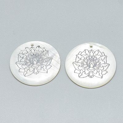 FFreshwater Shell Pendants SHEL-Q016-011P-1