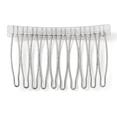 304 Stainless Steel & Plastic Hair Comb Findings MAK-K021-07B-P-1