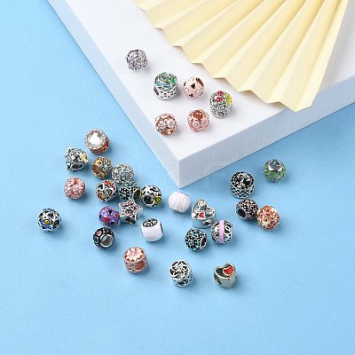 Alloy European Beads MPDL-S066-045-1