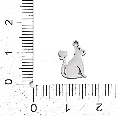 201 Stainless Steel Charms STAS-Z155-03P-1