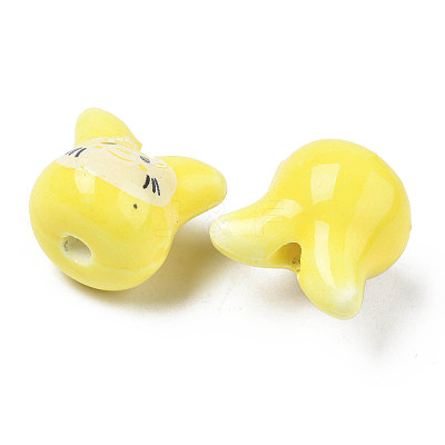 Handmade Porcelain Beads PORC-T007-04P-1