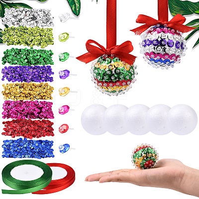 2000Pcs Plastic Tiny Ball Stud Earrings EJEW-YW0001-16-1