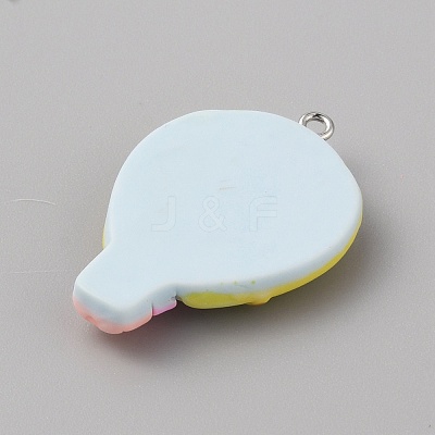 Opaque Resin Pendants RESI-CJC0011-32C-03-1
