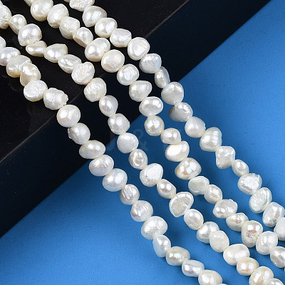 Natural Cultured Freshwater Pearl Beads Strands X1-PEAR-N014-04A-1