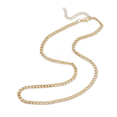 3.5MM 304 Stainless Steel Curb Chain Necklaces for Women NJEW-JN05584-1