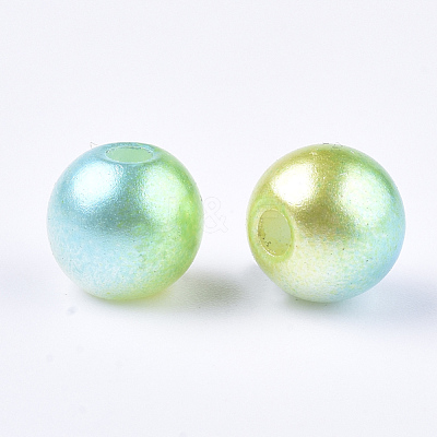 Acrylic Imitation Pearl Beads MACR-N001-01B-1