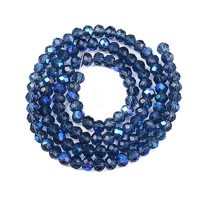 Electroplate Glass Beads Strands EGLA-A044-T4mm-L12-1
