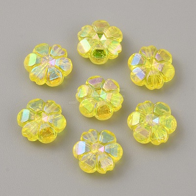 Transparent Acrylic Beads OACR-WH0036-18E-1