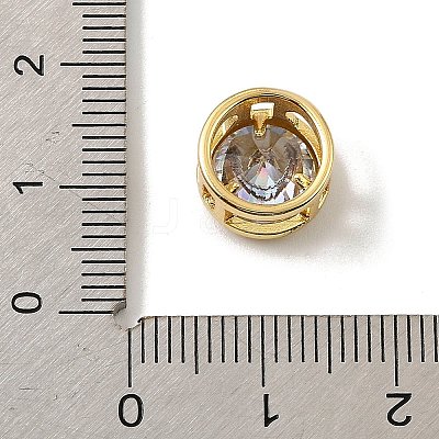Brass Micro Pave Cubic Zirconia Multi-Strand Links KK-C111-01G-M-1
