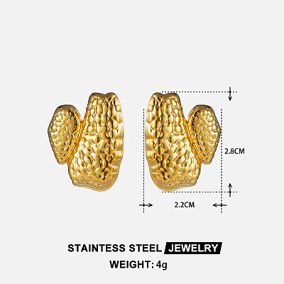 304 Stainless Steel Stud Earrings for Women WGFE882-01-1