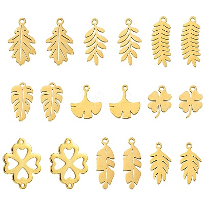 DIY Leafy Jewelry Making Finding Kit STAS-CJ0002-43-1