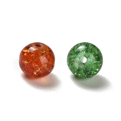 Transparent Crackle Glass Beads CCG-MSMC0002-02-M-1