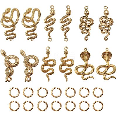 26Pcs 7 Style Rack Plating Alloy Big Pendants FIND-SZ0001-09-1