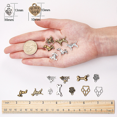 Tibetan Style Alloy Pendants TIBEP-SC0001-09-1