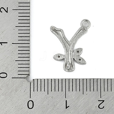 Brass Crystal Rhinestone Letter Links Connector Charms KK-S395-06P-Y-1