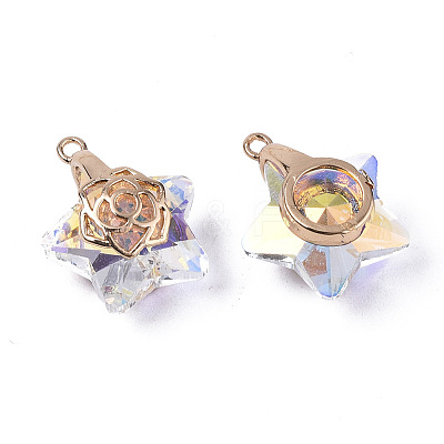 Electroplate Glass Pendants LS-X-EGLA-N005-003A-1