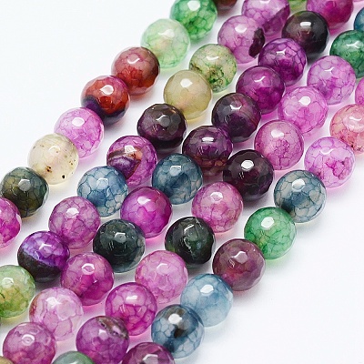 Natural Agate Beads Strands G-E469-05-8mm-1
