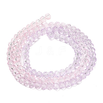Transparent Painted Glass Beads Strands DGLA-A034-T3mm-A05-1