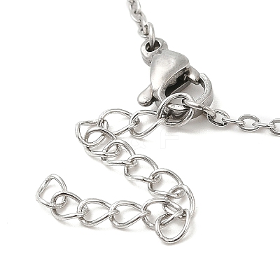 Non-Tarnish 306 Stainless Steel Pendant Necklace for Women NJEW-Q772-01P-10-1