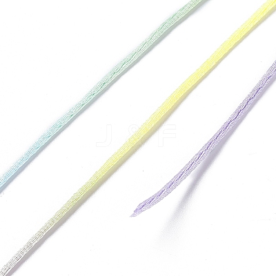 Segment Dyed Nylon Rattail Satin Cords NWIR-A008-01F-1