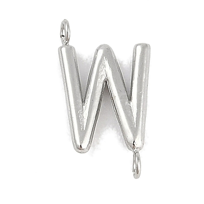 304 Stainless Steel Letter Connector Charms STAS-M108-01P-23-1
