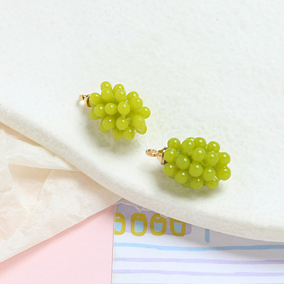 Opaque Resin Pendants INS-PW0001-08A-04-1