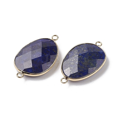 Natural Lapis Lazuli Connector Charms G-C110-02B-KCG-1