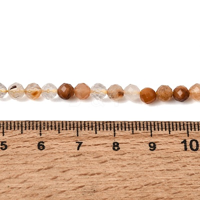 Natural Yellow Rabbit Hair Rutilated Quartz Beads Strands GG-CBA4808-F01-02-1