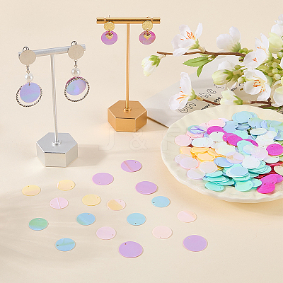 80G 10 Colors PVC Paillette Pendants FIND-SC0023-20B-1