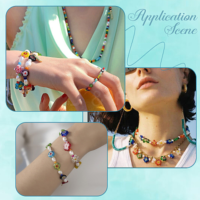 3 Strands 3 Styles Handmade Millefiori Glass Beads Strands LK-PA0001-04B-1